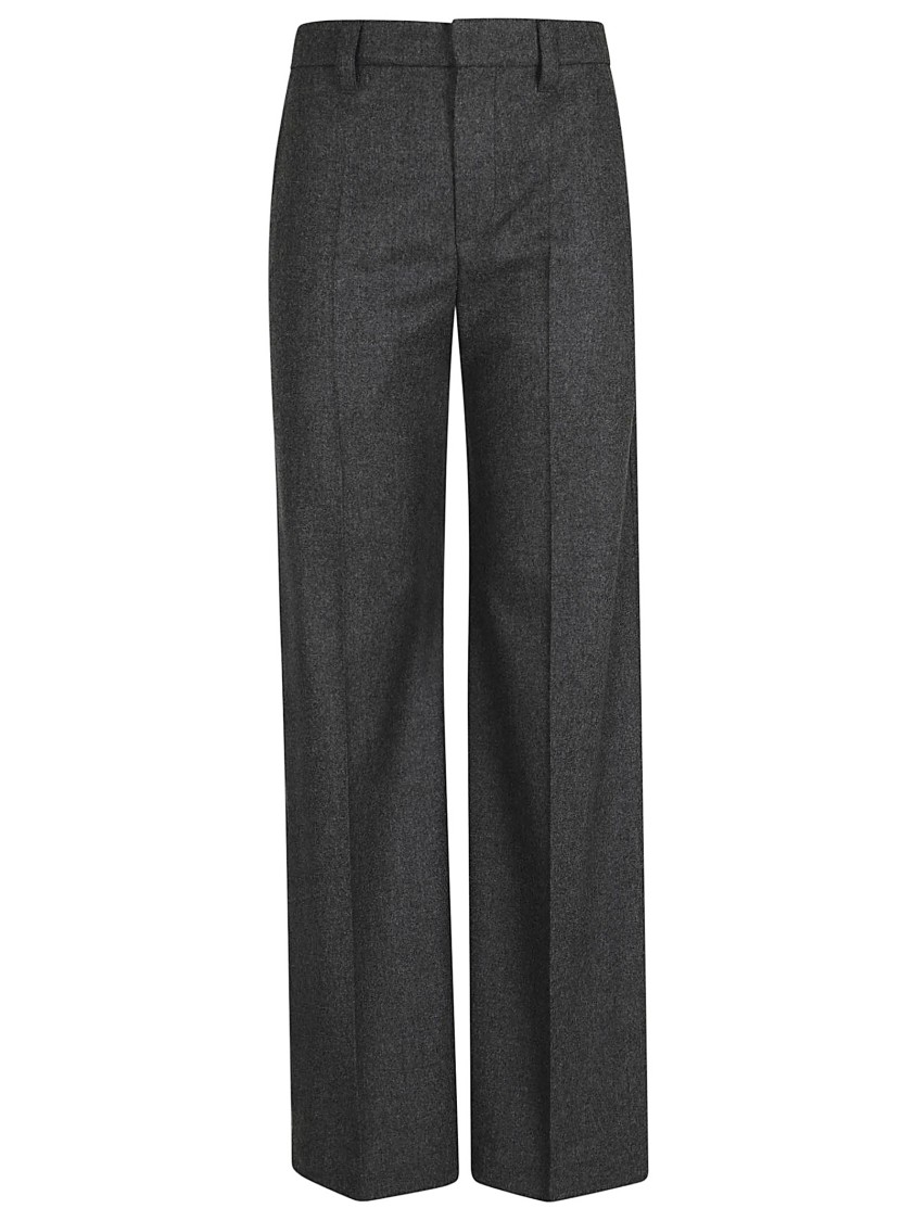 Brunello Cucinelli High-waist Wide-leg Tailored Trousers In Black