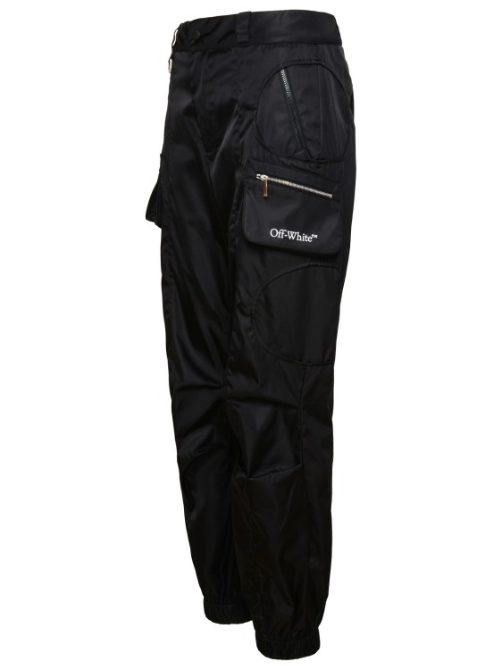 Shop Off-white Cargo Book Nyl Trousers In Black