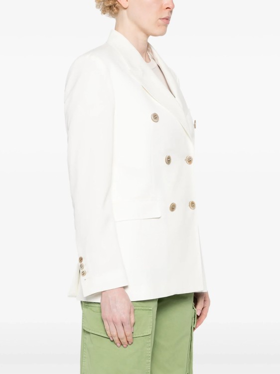 Shop Golden Goose White  Double-breasted Jacket