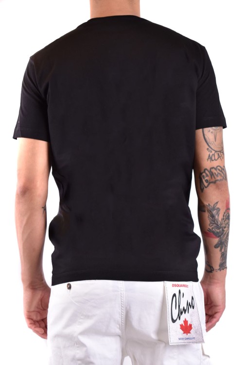 Shop Dsquared2 Black Cotton T-shirt