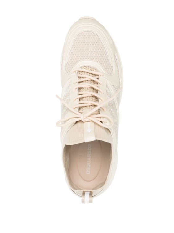 Shop Dsquared2 X Dash Panelled Low-top Sneakers In Neutrals
