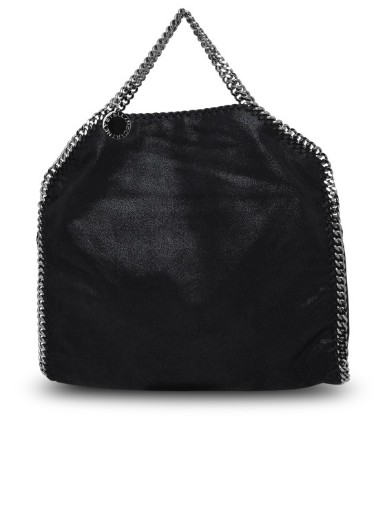 Stella Mccartney Black Polyester Falabella 3 Chain Handbag