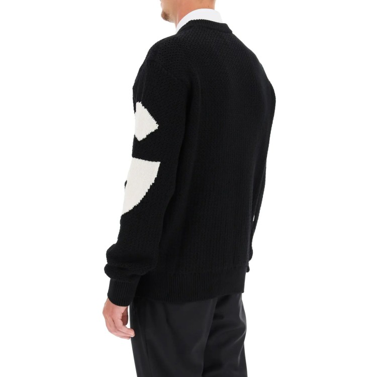 Shop Dolce & Gabbana Logo Wool Sweater In Black
