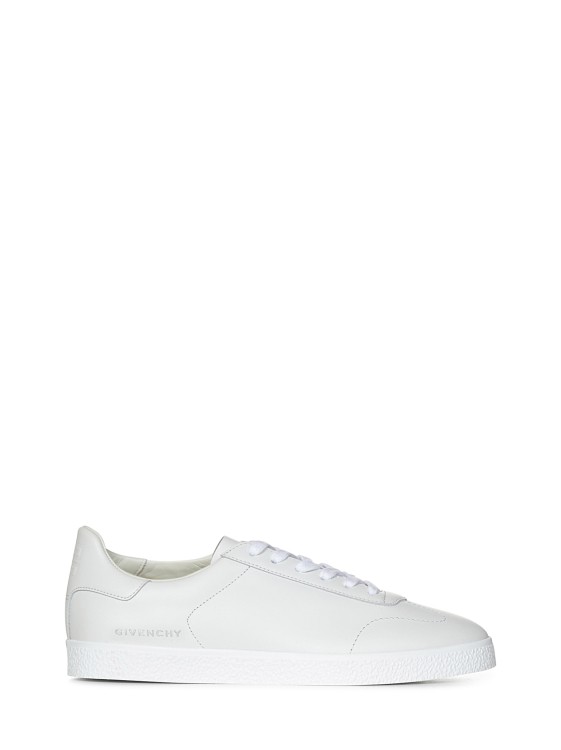 Shop Givenchy Town White Calfs Leather Low-top Sneakers