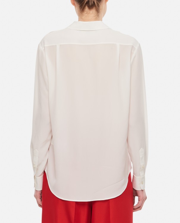 Shop Ralph Lauren Darien Silk Shirt In White
