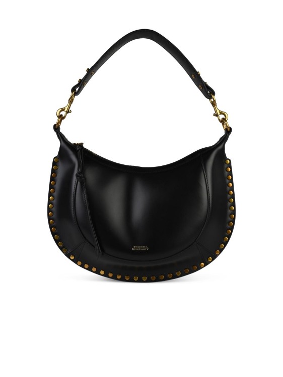 Shop Isabel Marant Naoko' Black Leather Crossbody Bag