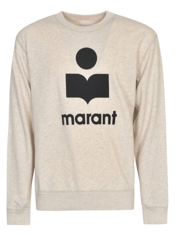 Shop Marant Logo Patch Sweatshirt In White