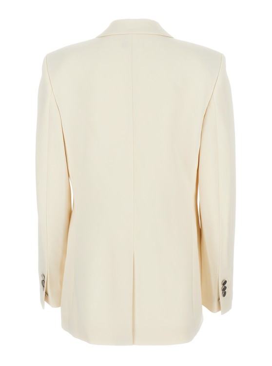 Theory Notched-lapel Single-breasted Blazer In Neutrals