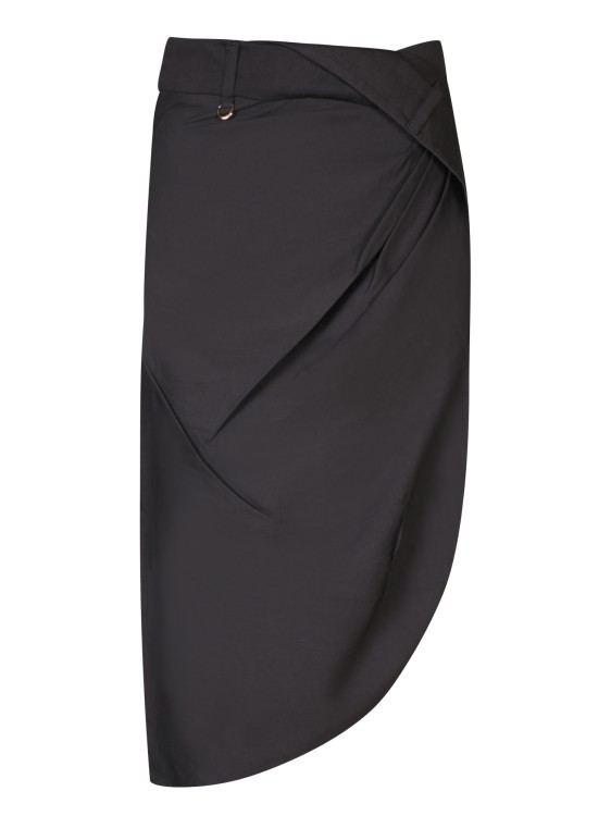Jacquemus Viscose Skirt In Black