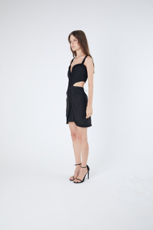 Shop Coolrated Dress Berlin In Black