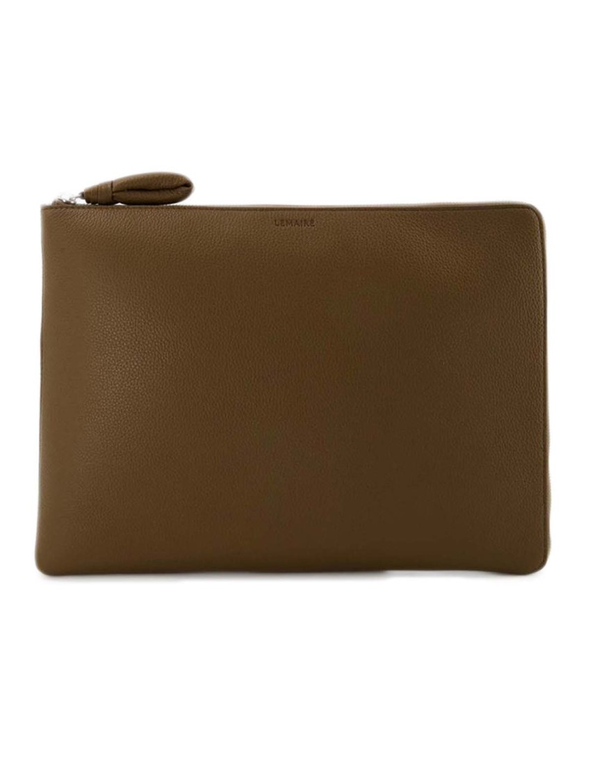 leather document holder Brown - LeColporteur Oiled Brown