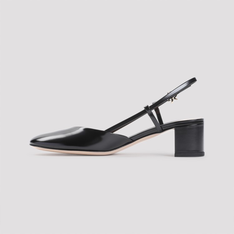 Shop Gianvito Rossi Tokio Slingback In Black