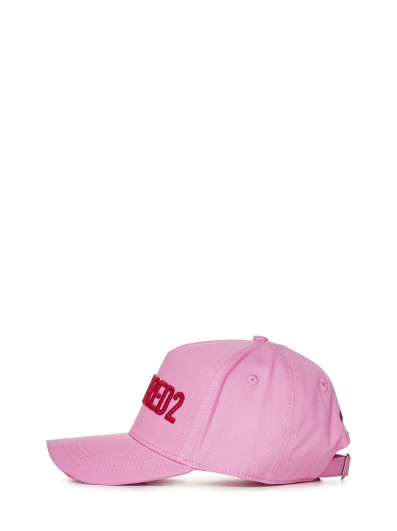 Shop Dsquared2 Pink Cotton Baseball Cap