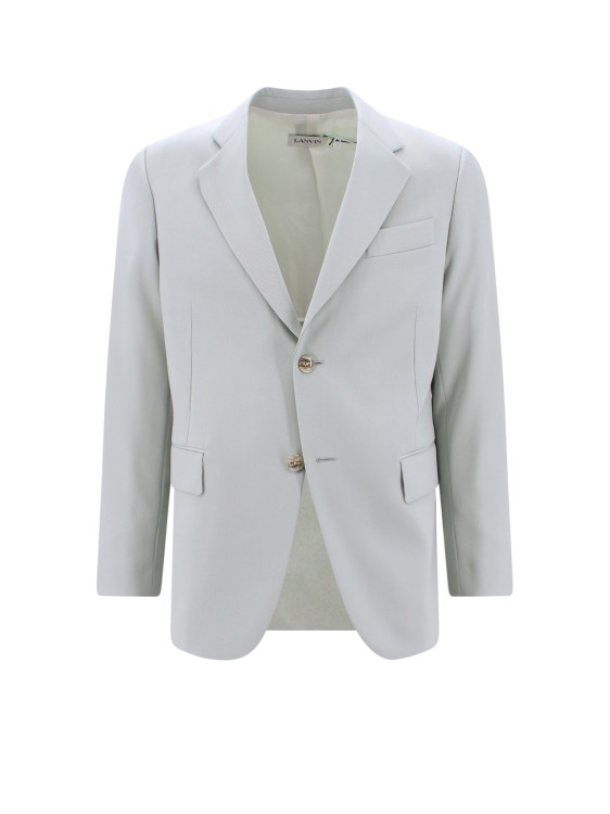 Lanvin Single-breasted Wool Blazer In White