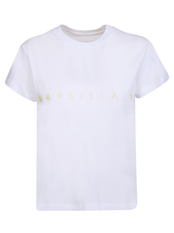 Mm6 Maison Margiela White Round Neck T-shirt