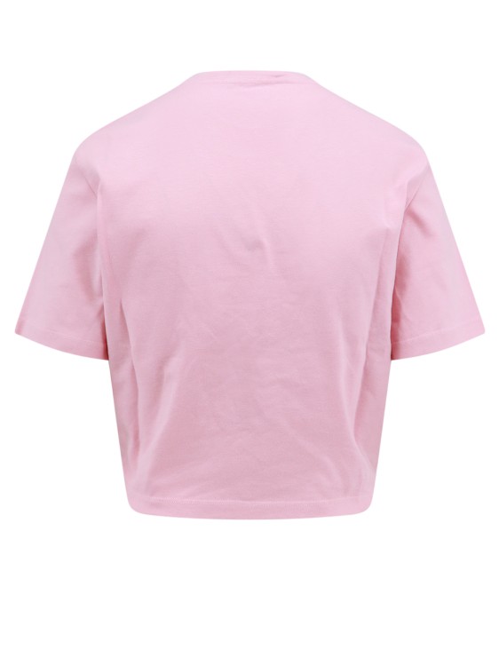Shop Versace Cotton T-shirt With Safety Pin Detail In Pink