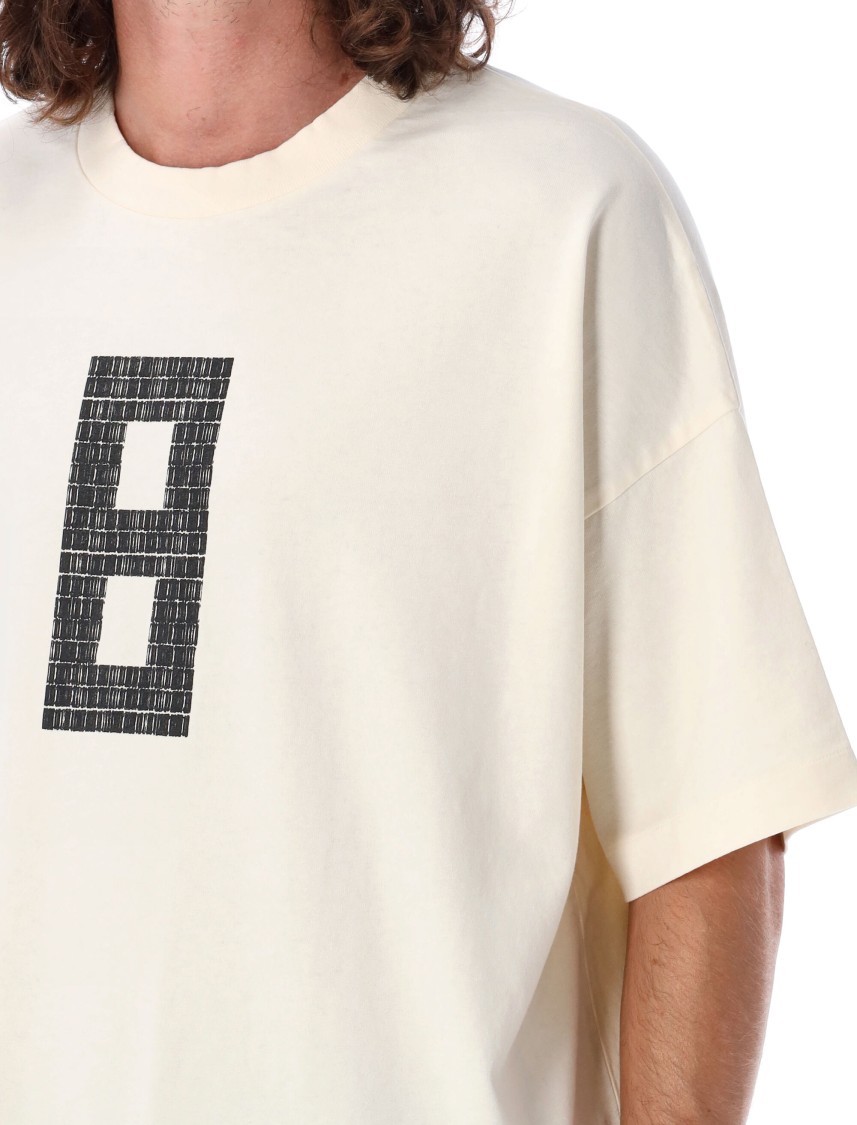 Shop Fear Of God 8 Print Oversized T-shirt In White