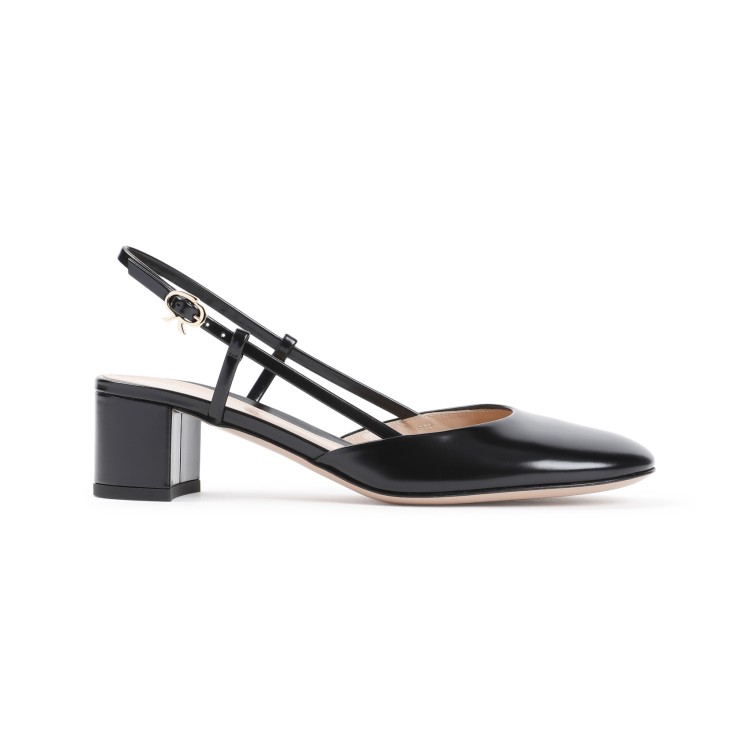 Shop Gianvito Rossi Tokio Slingback In Black