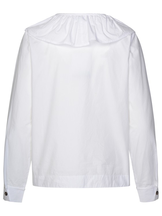 Shop Ganni White Cotton Shirt