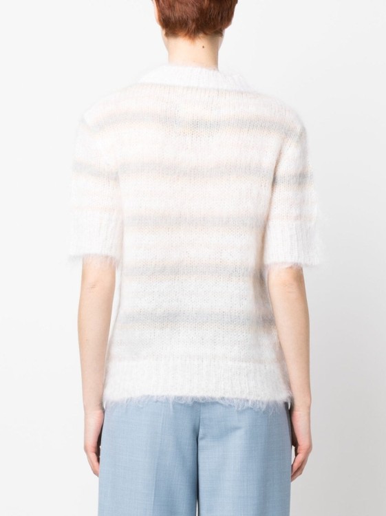 Shop Marni Brushed Mohair T-shirt In White