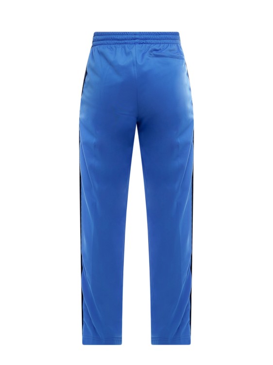 Shop Vtmnts Nylon Trouser With Logoed Profiles In Blue