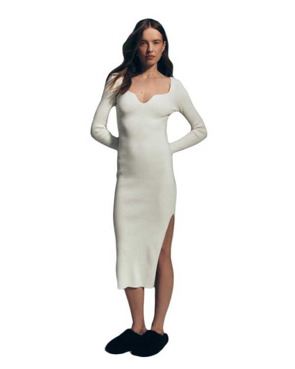 Shop Ether Taurus Dress In White