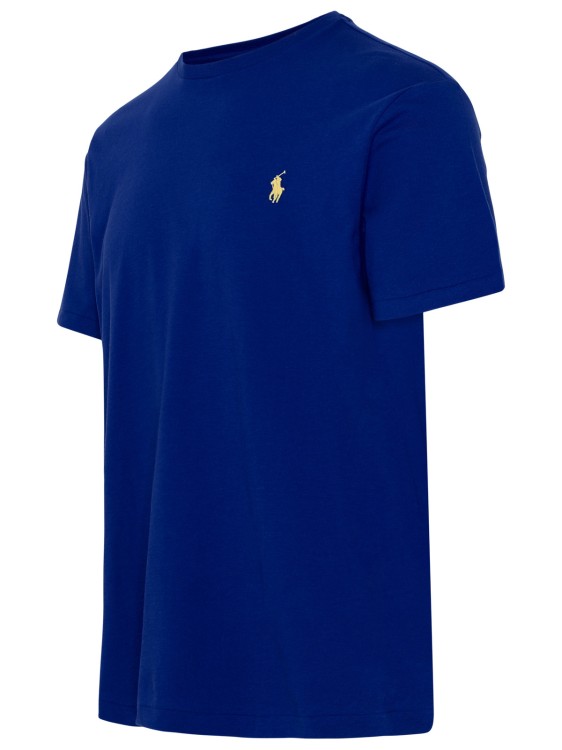 Shop Polo Ralph Lauren Electric Blue Cotton T-shirt