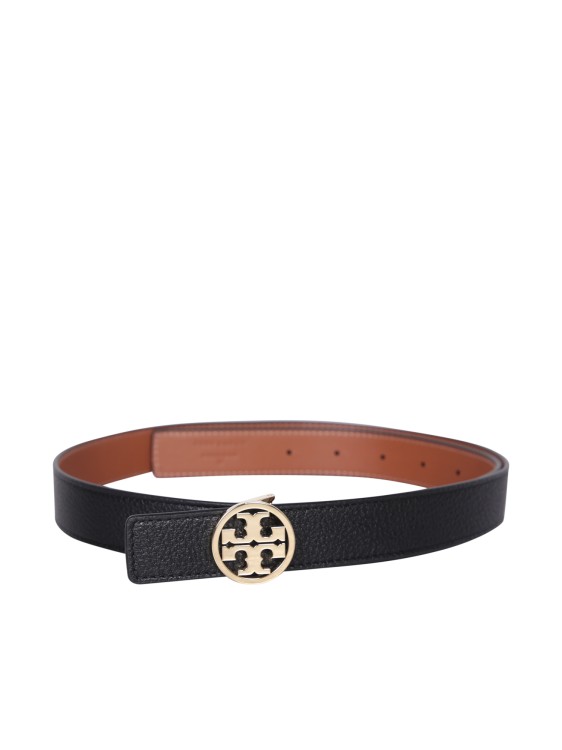 Shop Tory Burch Reversible Leather Belt In Brown