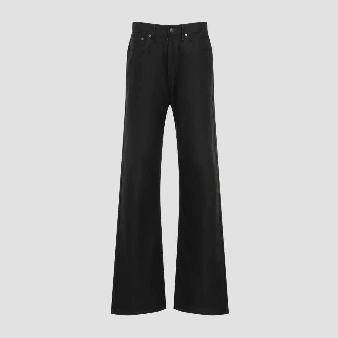 Maison Margiela Black Cotton 5 Pockets Pants In Black