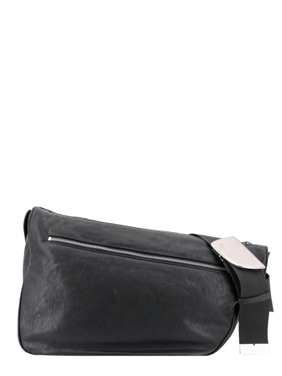 Shop Burberry Messenger Leather Bag In Black