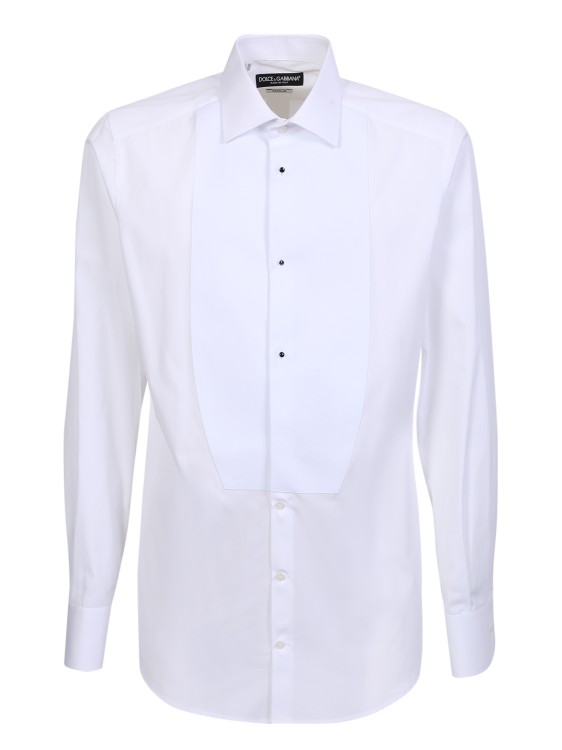 Dolce & Gabbana Tailored Shirt In Neutrals