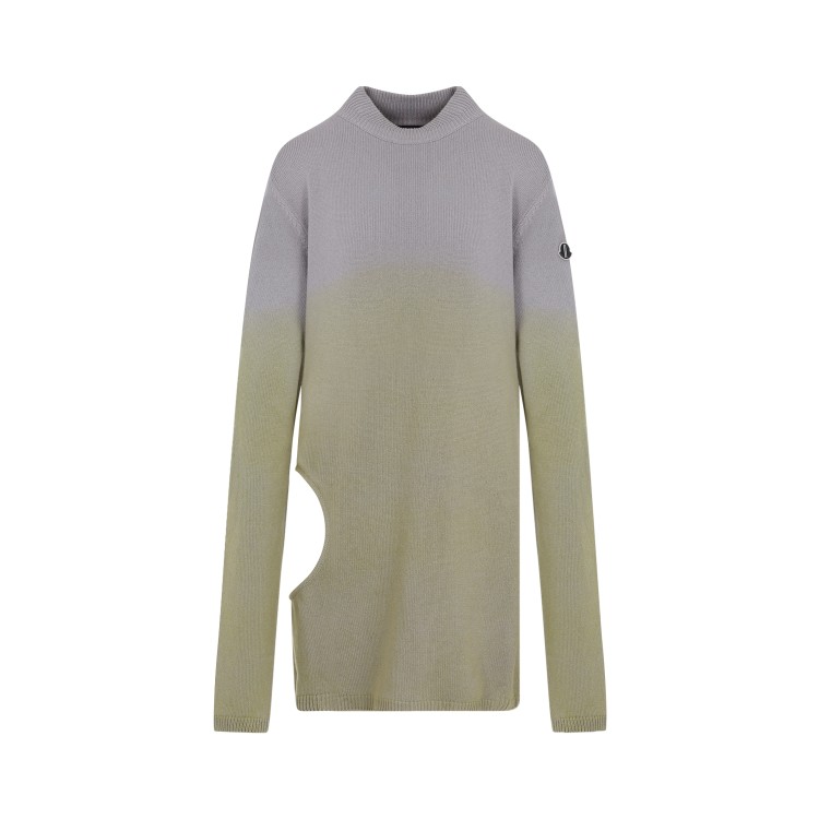 Shop Moncler X Rick Owens Acid Degradé Subhuman Sweatshirt In Grey
