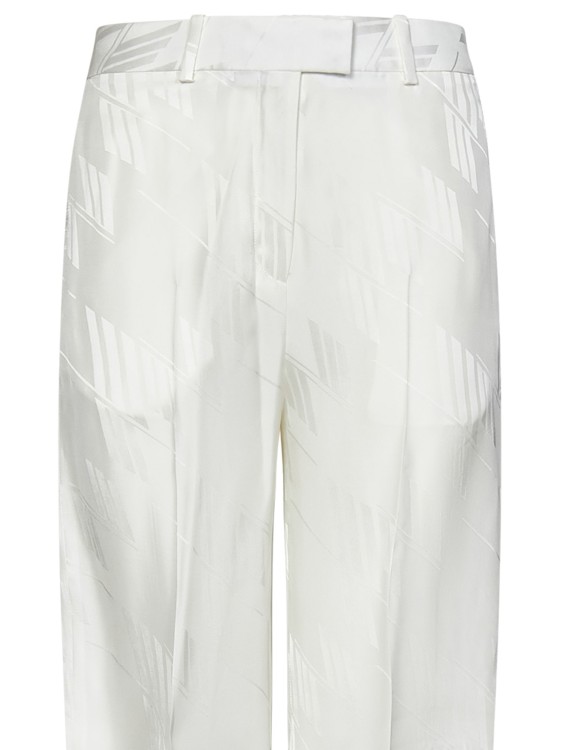 Shop Attico Milk-colored ''jagger'' Trousers In White