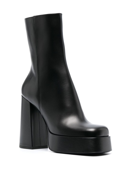 Shop Versace Platform Boots In Black