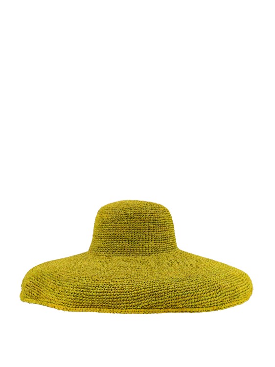 Shop Ibeliv Rafia Hat In Yellow