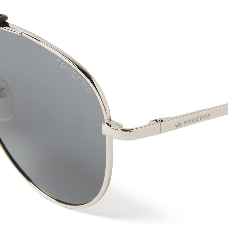 Shop Roderer James Aviator Polarized Sunglasses In Grey