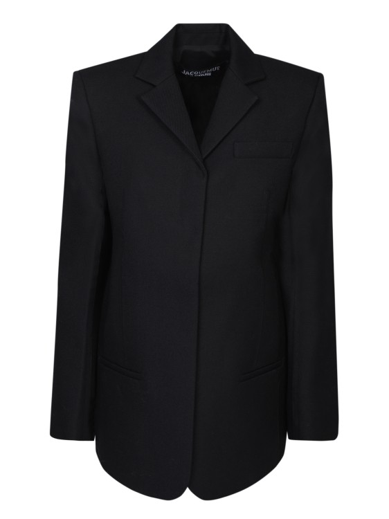 Jacquemus Single Breasted Blazer In Black