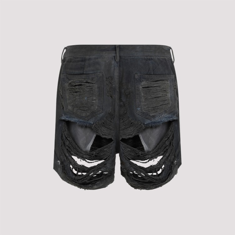 Shop Rick Owens Drkshdw Dark Dust Geth Cutoffs Jeans In Black
