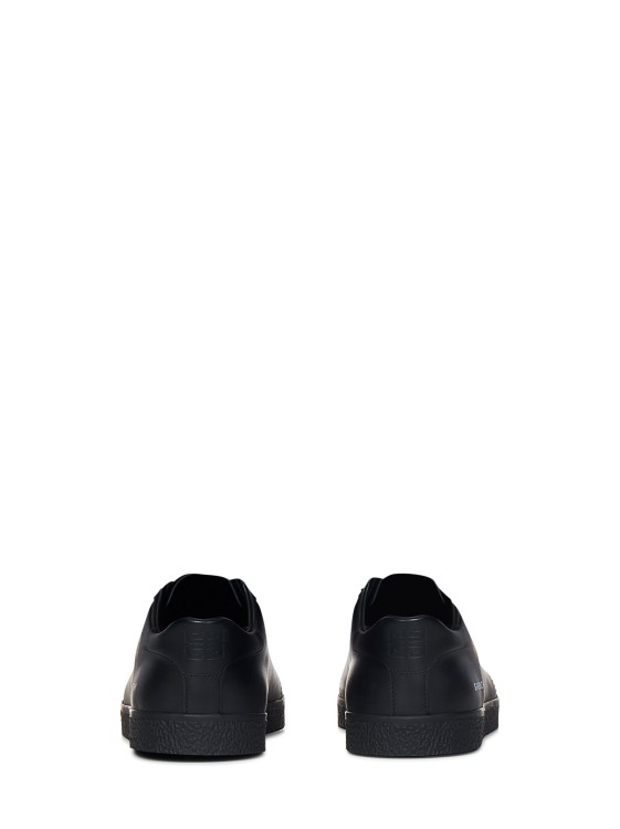 Shop Givenchy Low-top Black Calf Leather Sneakers