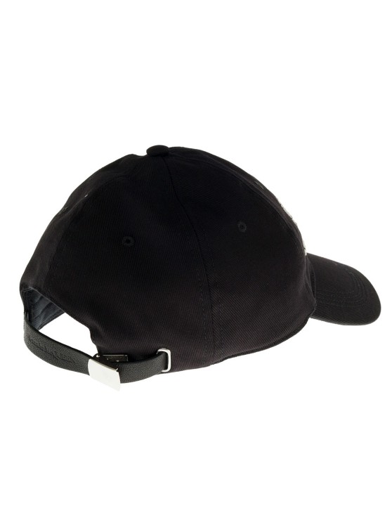 Shop Alexander Mcqueen Black Baseball Cap With Logo In Cotton