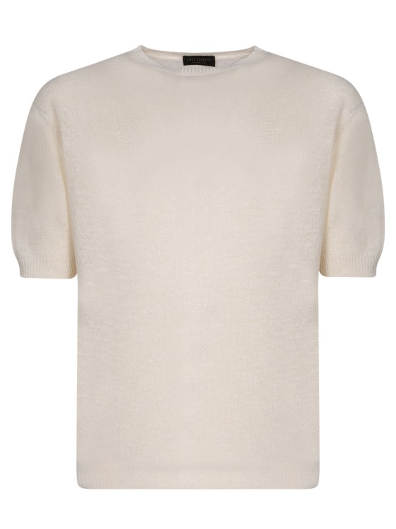 Shop Dell'oglio Cream Short Sleeve T-shirt In Neutrals