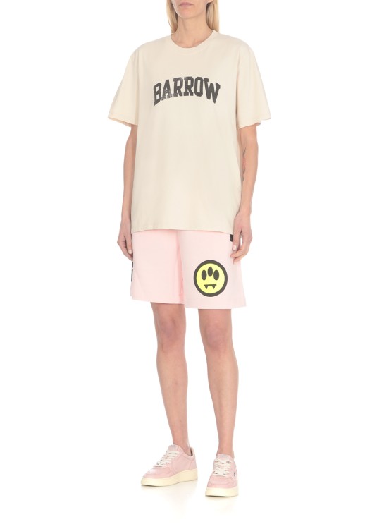 Shop Barrow Logoed T-shirt In Neutrals