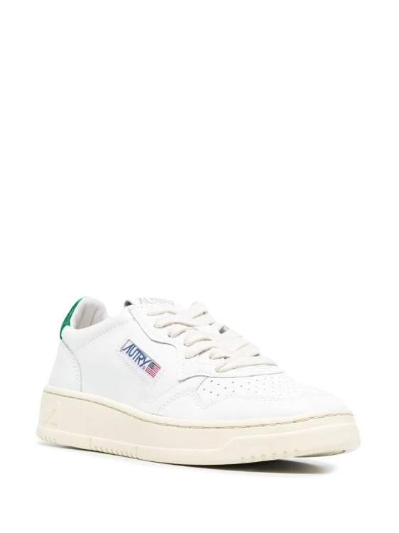 Shop Autry Leather Medalist Leather Trainers In White