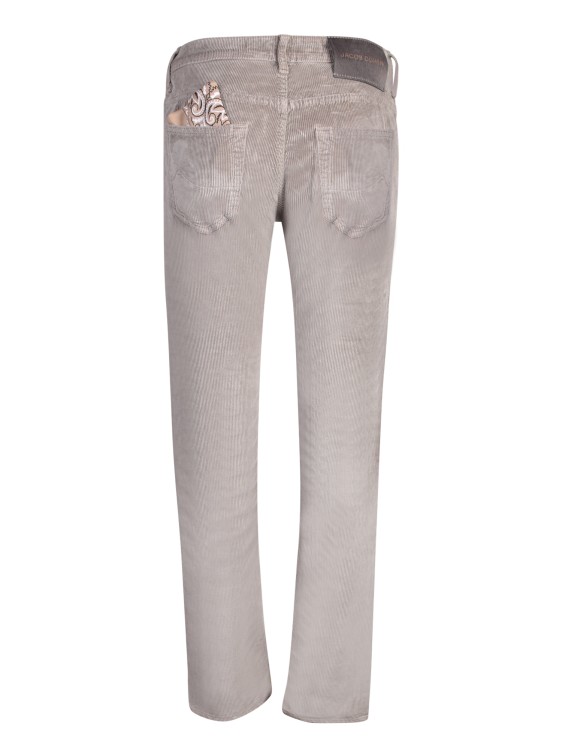 Shop Jacob Cohen Taupe Cropped Leg Jeans In Grey