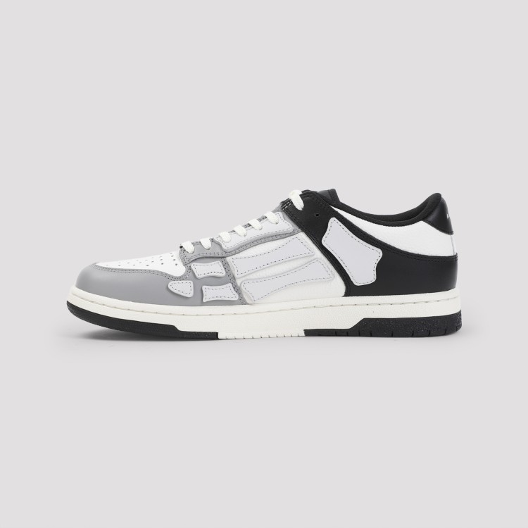 Amiri Multicolor Two-tone Skel Top Low Sneakers In White
