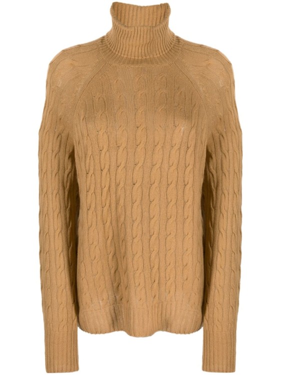 Etro Cable-knit Roll-neck Jumper In Neutrals