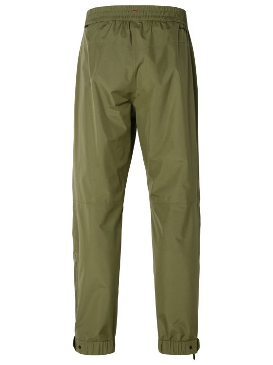Shop Moncler Green Polyester Pants In Brown