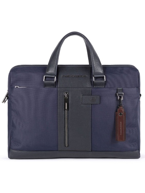 Piquadro Blue Workbook Briefcase In Grey