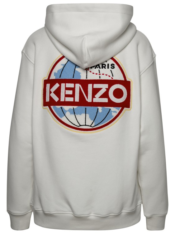 Shop Kenzo Cap Travel Sweatshirt In White
