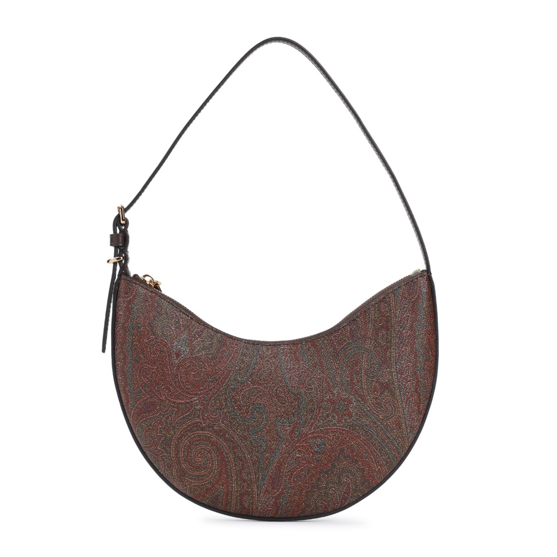 Etro Hobo Essential Small Shoulder Bag In Brown